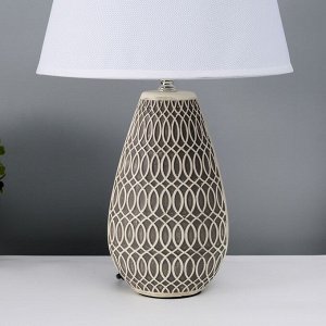 Настольная лампа с абажуром RISALUX «Фоджиа», Е27, 40 Вт, 25x25x43 см