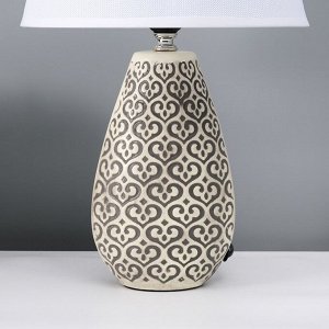 Настольная лампа с абажуром RISALUX «Римини», Е27, 40 Вт, 25x25x43 см