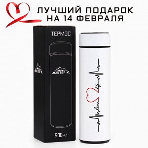 Термос «Пульс», 500 мл, с ситечком, с датчиком температуры