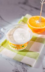 Низкокалорийный десерт йогурт Апельсин
