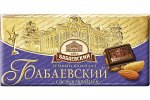 Шоколад Бабаевский [200гр, темный с миндалем, Россия, 1шт]