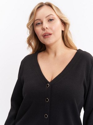 Кардиган в рубчик GA81008BLK01