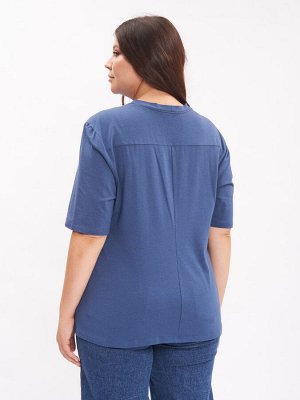 Футболка из хлопка 2SFU21502DBL09