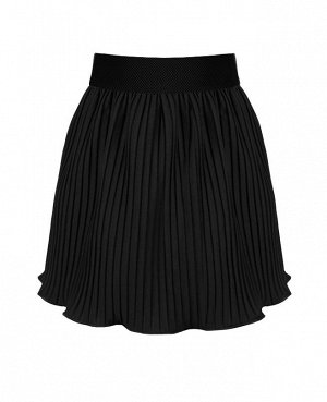 Школьная чёрная юбка для девочки Цвет: черный