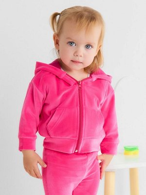 Толстовка Крошка Я Plushy, -92, фуксия