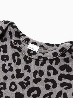 Боди с длинным рукавом «Крошка Я» Trendy grey.