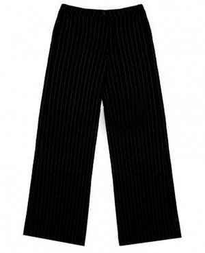 Черные школьные брюки для девочки Цвет: черная полоска