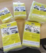 Одноразовые гелевые пеленки для домашних животных &quot;DOGGIE&quot;, 45см х 60см (10 шт) УГОЛЬНЫЕ, 1/20