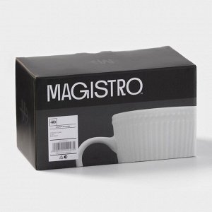 Набор кружек Magistro Edne, 300 мл, 2 шт., фарфор, белый