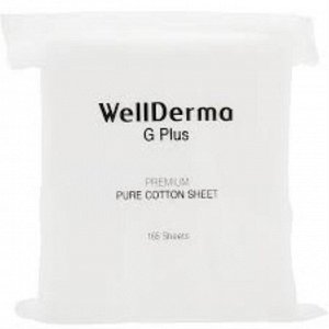 WellDerma Пэды хлопковые премиум для лица Premium Cotton Pads, 165 шт