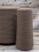 Пряжа для вязания, 100 гр., Amico soft 100% меринос 1500м/100г Светлый серо-коричневый