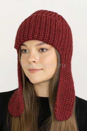 Ушанка Женская РВ260 (бордовый)