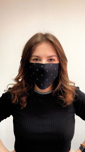 Маска защитная из неопрена с принтом (S-M) (принт №64-1)