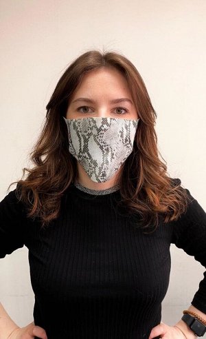 Маска защитная из неопрена с принтом (S-M) (принт №30)