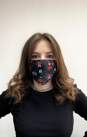Маска защитная из неопрена с принтом (S-M) (принт №52)