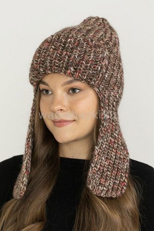 Ушанка Женская РВ522 (коричневый)