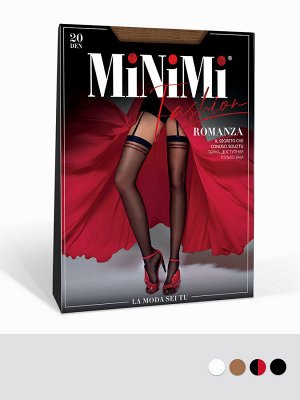 Чулки ROMANZA 20 (MINIMI)   под пояс с сердечками