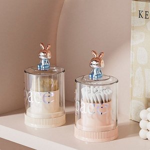 Баночка для зубочисток с зайцем
