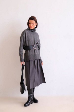 Юбка серая + ДЛИНА: 80 (+-3) см.
+ СОСТАВ: ПЭ 80%, хлопок 20%
+ ПАРАМЕТРЫ МОДЕЛИ: 81/62/88, рост модели 172 см.
+ ОБРАЗЕЦ НА МОДЕЛИ: 44