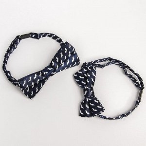 Галстук - бабочка для мальчика и папы M&amp;B Family look, 2 шт., синий