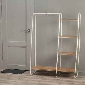 Гардеробная система с полками «Скандинавия 1», 110x38,5x147 см, белая