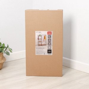 Гардеробная система с полками «Скандинавия 1», 110x38,5x147 см, чёрная