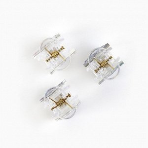 Краб для волос, 2.5x2x2 см, МИКС