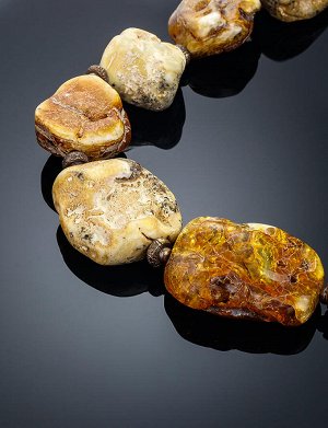 Уникальные объёмные из крупных кусочков натурального янтаря и латуни «Индонезия», 900407477