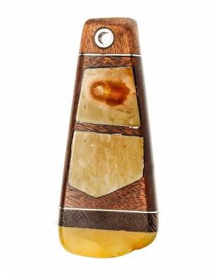 Эксклюзивная крупная подвеска из дерева и янтаря «Индонезия», 804503181