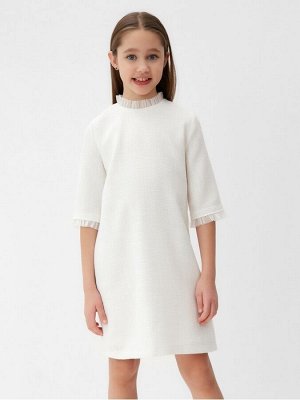 Платье нарядное детское MINAKU: PartyDress, цвет белый, рост