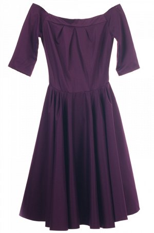 Женское платье миди фиолетовое 2297870 размер 36