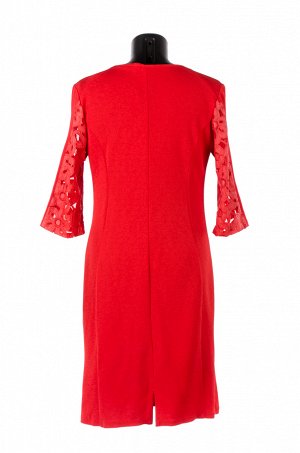 Женское платье миди с узором 6404 размер 48