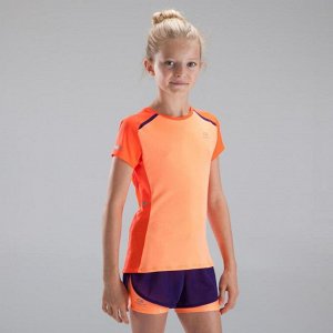 Футболка для легкой атлетики для девочек Kiprun  KALENJI
