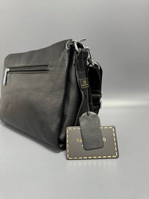Сумка женская черная кожаная