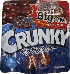Шоколад Кранки хрустящий Big Pouch большой пакет "Хрустящее печенье", Lotte 72г,