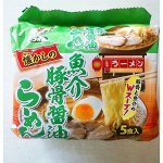 Суп-лапша TOYOSUISAN Рамен с морепродуктами Тонкоцу и соевым соусом 440 гр ( 5пач) 1/30