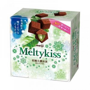 Шоколад MEIJI Melty kiss с начинкой зеленого чая матча 52 гр