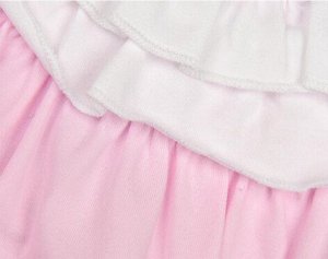 Розовая футболка Mini Maxi на манжете. Качественная вещь! В ней и в пир, и в мир! Размер 116 см