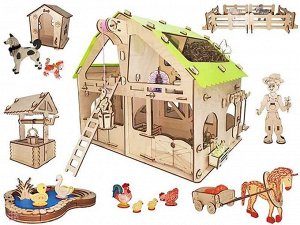Конструктор "Мега ферма" 41 х 37 х 32см. 363 детали