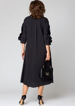 Платье EVA GRANT 7325 черный+кружево