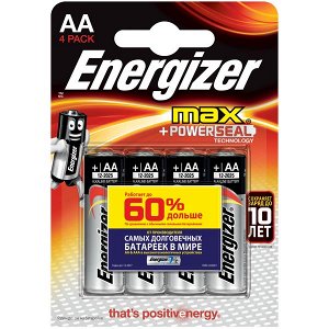 ENERGIZER батарейка Max AAA E 92 BP4  в уп.4 шт