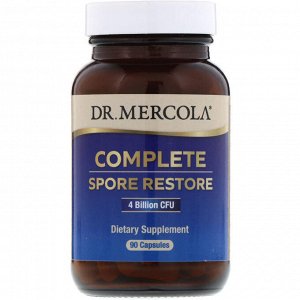 Dr. Mercola, Complete Spore Restore, 4 млрд КОЕ, 90 капсул