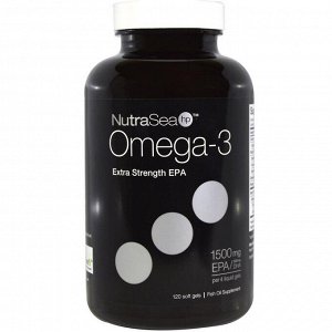 Ascenta, NutraSea hp, омега-3 кислоты, сверхэффективная ЭПК, со вкусом лимона, 120 мягких желатиновых капсул