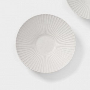 Тарелки Magistro Jarwah Lausanne, 600 мл, 21.5x5 см, глубокие, набор 2 шт., фарфор, белые