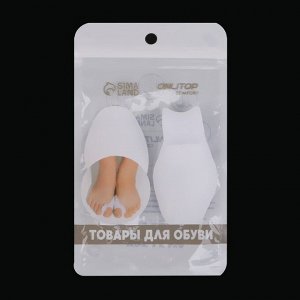 Корректоры-разделители для пальцев ног, с накладкой на косточку