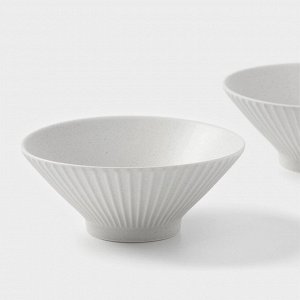 Салатники Magistro Jarwah Lausanne, 700 мл, 17.5x7.3 см, набор 2 шт., фарфор, белые