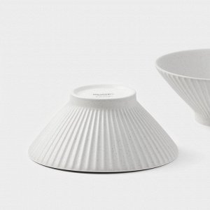 Салатники Magistro Jarwah Lausanne, 700 мл, 17.5x7.3 см, набор 2 шт., фарфор, белые