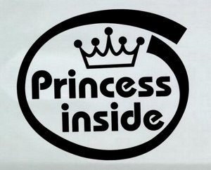 Наклейка светоотражающая "Принцесса внутри"