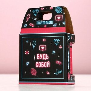 Подарочный набор косметики ЧИСТОЕ СЧАСТЬЕ «Сияй!»: гель для душа виски 250 мл и соль для ванны 300 г