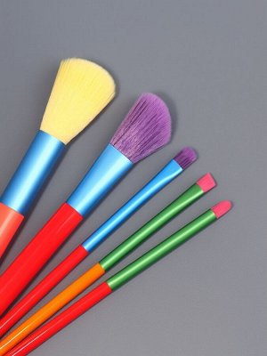 Набор кистей для макияжа «PENCIL», 5 предметов, разноцветные